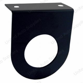 2" Black Light Bracket With Flange - 1 Hole