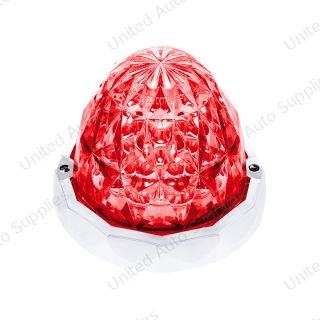 19 LED Dual Function Crystal Watermelon Light Kit With Bezel-Red LED/Clear Lens