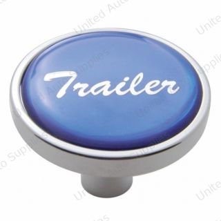 "Trailer" Short Air Valve Knob - Blue Glossy Sticker
