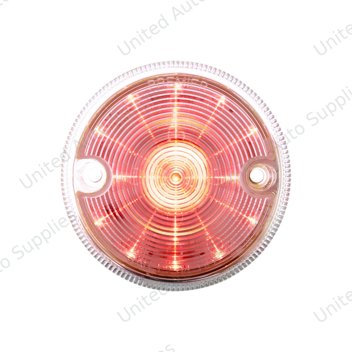 15 LED 3" Series 1 Light Only For Double Face Light Housing - Red LED/Clear Lens