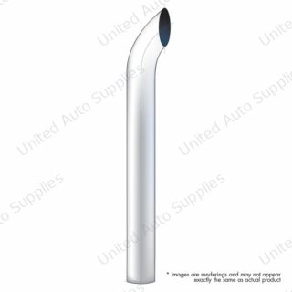 6" Curved Plain Bottom Exhaust - 24" L