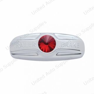 Trailer Brake Cover W/Crystal For Freightliner Century 1996-2011, Columbia 2001-2017- Red Crystal