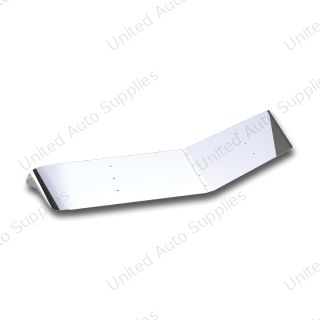12" Stainless Extended Style Sunvisor For 2005+ Peterbilt 379/388/389/367 With Low Roof Standard Cab