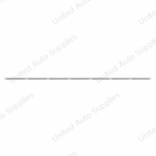 94" Stainless Steel Light Bracket With 7X 19 LED 12" Reflector Light Bars - Red LED/Clear Lens