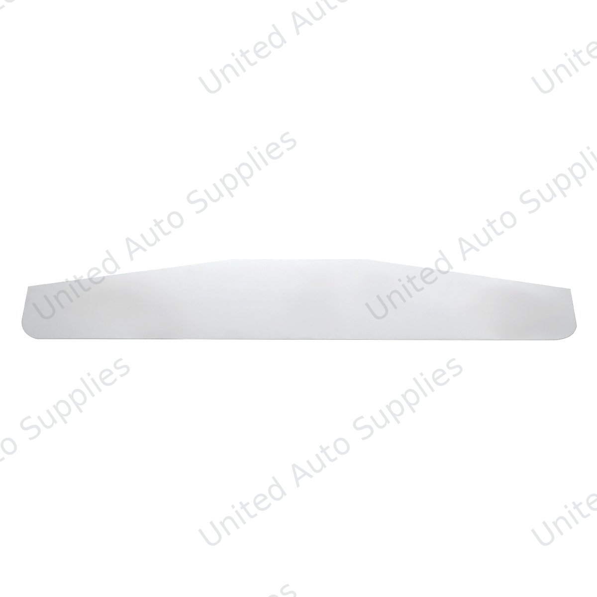 4" X 24" Chrome Standard Bottom Mud Flap Plate - Welded Stud