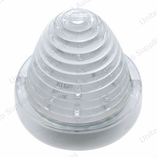 13 LED Beehive Truck-Lite Style Cab Light - Amber LED/Clear Lens