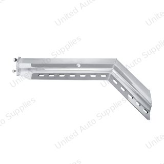 30" Stainless 45-Degree Angled Heavy Duty Mud Flap Hangers - 2.5" Bolt Pattern (Pair)