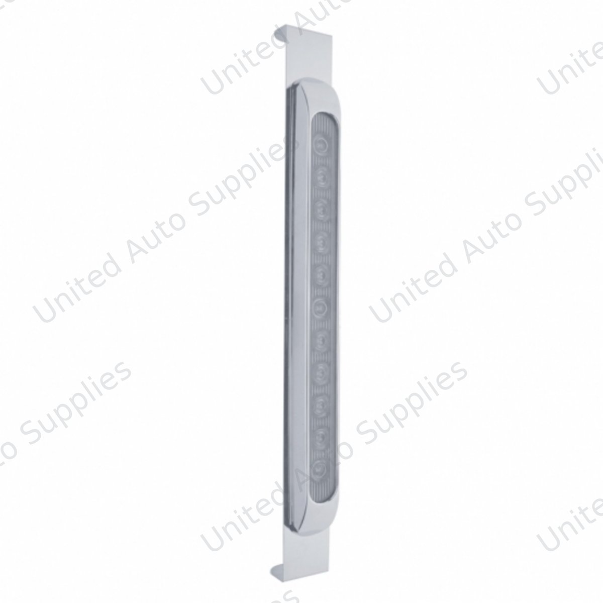 Mirror Bracket With 11 LED 17" Light Bar & Bezel - Amber LED/Clear Lens
