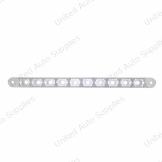 10 LED 9" Dual Function Light Bar - White LED/Clear Lens