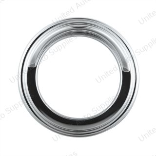 Chrome Small Gauge Cover With Visor For Freightliner