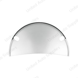 Chrome Half-Moon Shield For 5-3/4" Headlight (Pair)