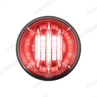 Saber 29 LED 4" Round Stop, Turn & Tail Light-Red LED/Clear Lens
