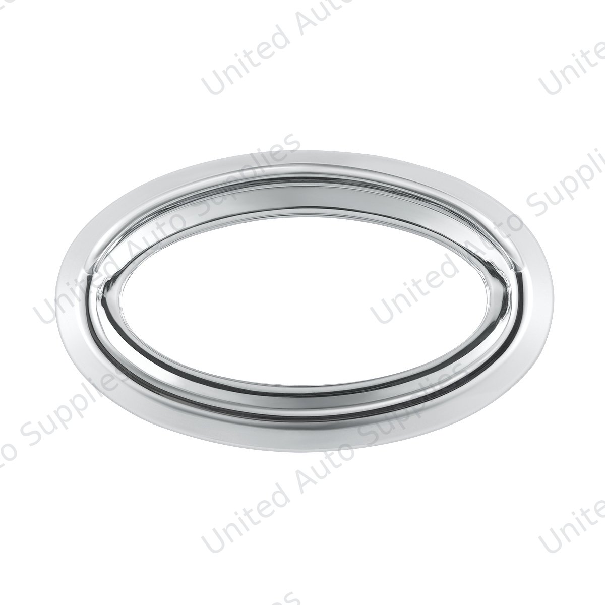 Chrome Bezel For 1-3/4" X 3/4" Peterbilt Glove Box Emblem