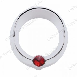 Signature Series Small Gauge Cover With Visor For Freightliner - Red Crystal