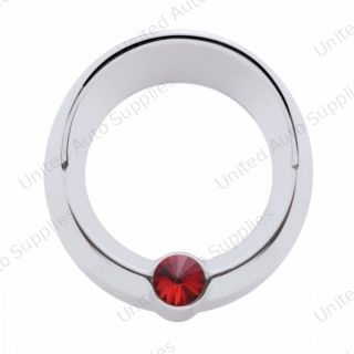 Signature Series Small Gauge Cover With Visor For Freightliner - Red Crystal