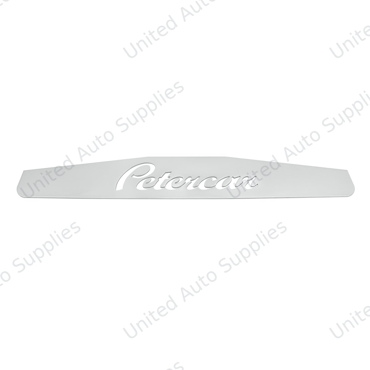 4" X 24" Chrome Petercar Bottom Mud Flap Plate - Welded Stud
