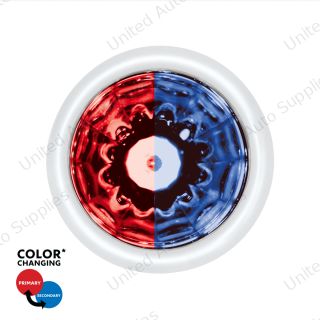 Double Fury UltraBurst 9 LED Dual Function 1-1/2" Watermelon Clearance/Marker Light-Red & Blue LED