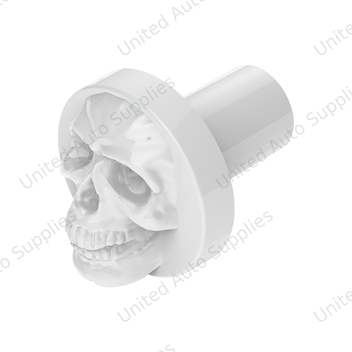 Skull Air Valve Knob - Pearl White