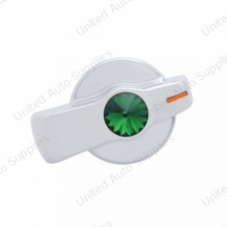 A/C Knob (Newer Model) With Green Crystal For 2005-2010 Freightliner