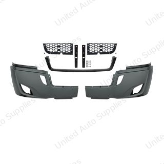 5-Piece Bumper Kit With Fog Light Opening For 2018-2024 Freightliner Cascadia