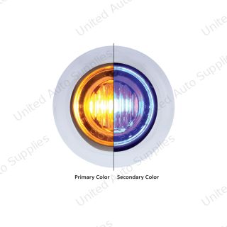 3 LED 3/4" Mini Double Fury Light (Clearance/Marker) - Amber LED/Blue LED