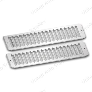 Stainless Hood Air Intake Trim For 1988+ Mack CH (Pair)