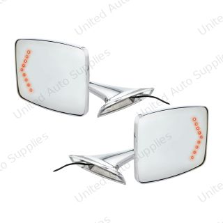 Exterior Mirror Bundle With LED Turn Signal For 1973-1987 Chevy & GMC Truck (Pair)